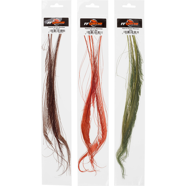 FFGene bělená mečovitá ocasní pera páva