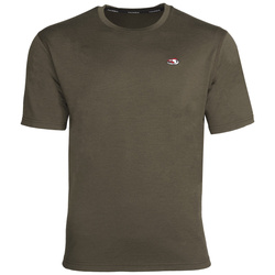 Taimen Ider lyhythihainen merinovillainen T-paita – Olive
