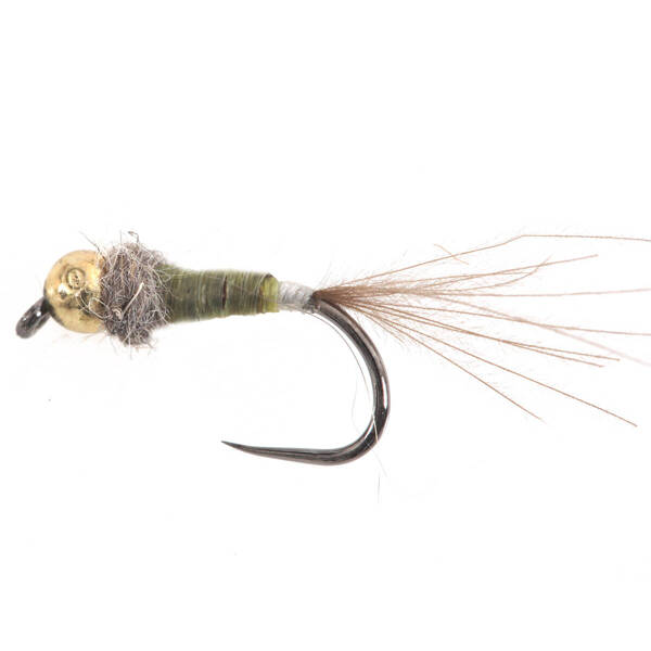 Tungsten BH Micro Nymph Olive/White