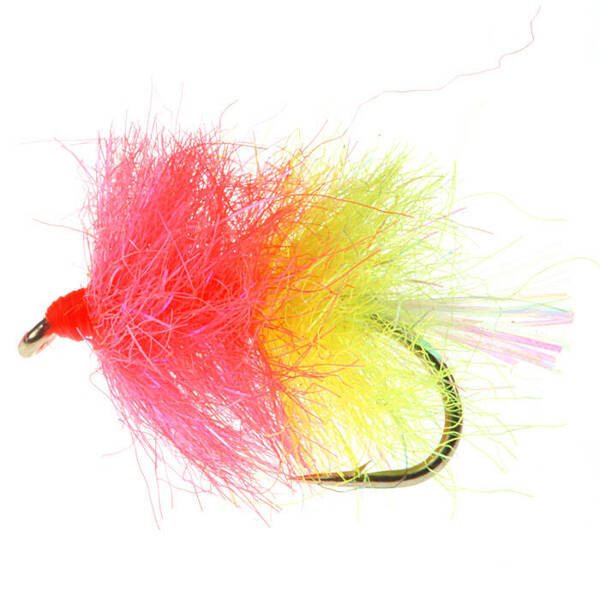 Blob SLF Flashy Pink Fl. Yellow with Pearl Tail