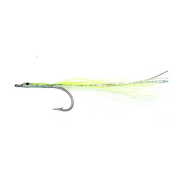 Epoxy Mini-Minnows Chartreuse/White (013)