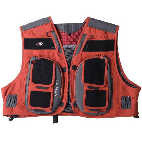 Taimen Rauchua Fly Fishing Vest - Baked Clay