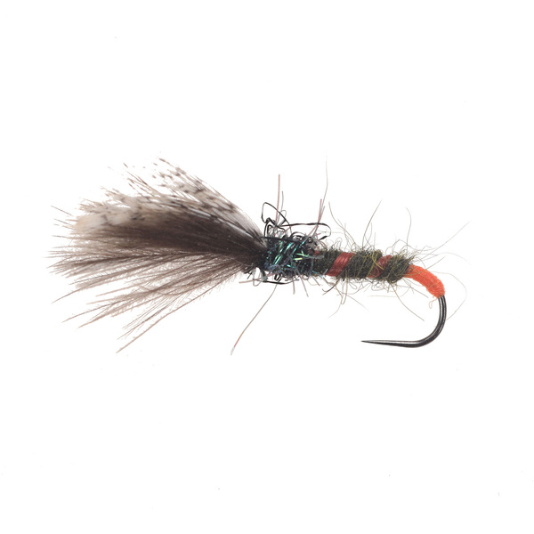 Orange Tag Black Ribbed Emerger