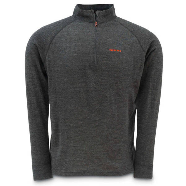 Simms Downunder Merino Mid Zip Top Charcoal