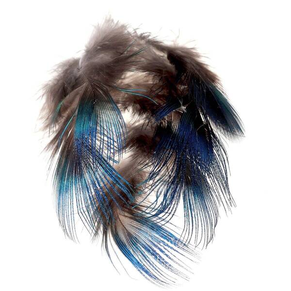 FFGene Peacock Blue Neck Feathers