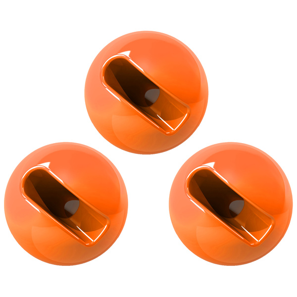 FFGene Tungsten Slotted Beads Fl. Orange (10)