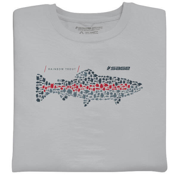 Sage Rainbow Trout Flies Tee (2)