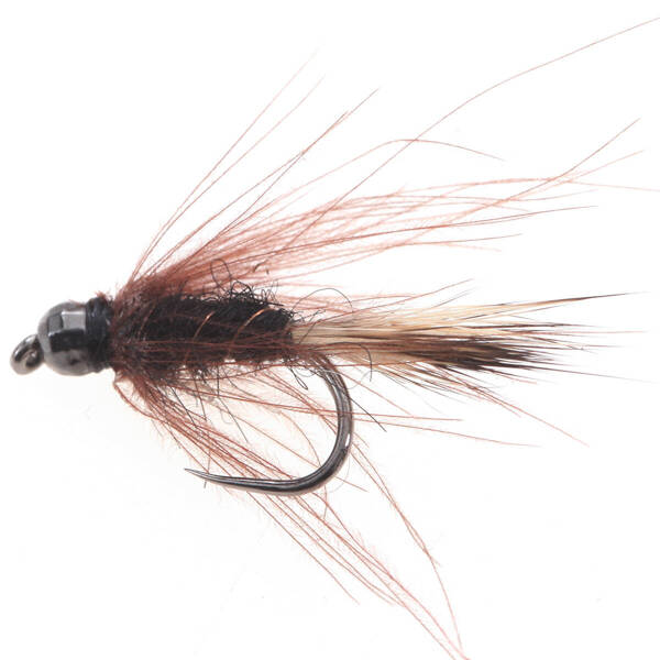 Tungsten BH CDC Hackled Dk. Brown